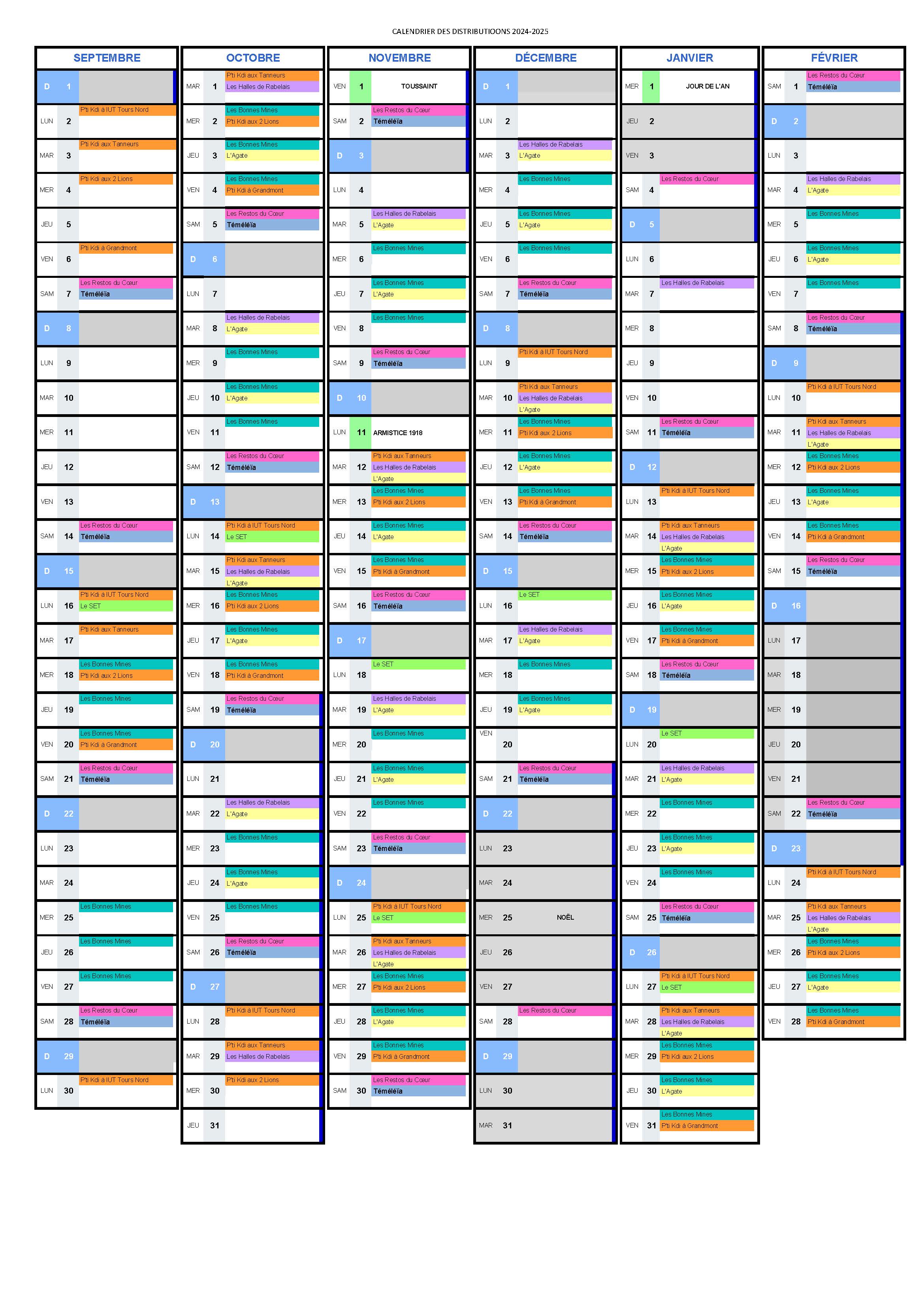 calendrier des distributions 24-25 page 1